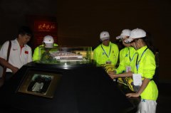 有朋自遠方來——青運會乒乓球隊員來我館參觀